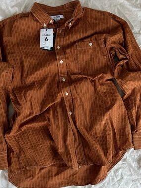 RE/DONE 90s Upcycled Oversized Button
Down Shirt-NWT